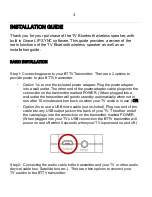 Предварительный просмотр 4 страницы Grace Digital GDI-BTTV100 User Manual