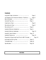 Preview for 2 page of Grace Digital Tape2USB GDI-T2USB User Manual