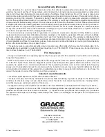 Preview for 8 page of Grace Industries MS900 Series User Information