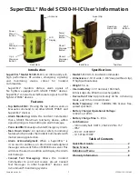 Preview for 1 page of Grace Industries SuperCELL SC500-H-IC User Information