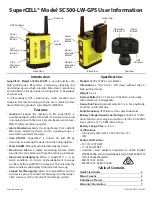 Grace Industries SuperCELL SC500-LW-GPS User Information preview