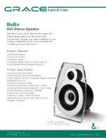 Предварительный просмотр 1 страницы Grace GDI-BOBOS Specifications