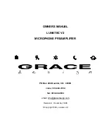 Grace LUNATEC V2 Owner'S Manual preview