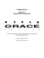 Preview for 1 page of Grace m801 Owner'S Manual