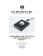 Grace m900 Owner'S Manual preview