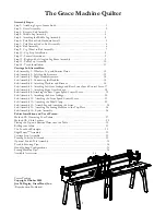 Preview for 1 page of Grace Machine Quilter Manual