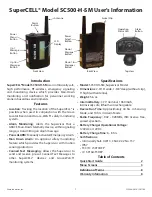 Предварительный просмотр 1 страницы Grace SuperCELL SC500-H-SM User'S Information Manual