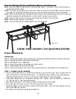 Preview for 25 page of GraceWood The Sturdy-Lite Manual