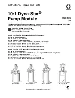 Предварительный просмотр 1 страницы Graco 10:1 Dyna-Star 247444 Instructions, Repair And Parts