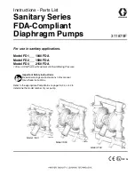 Graco 1040 FDA Instructions-Parts List Manual предпросмотр