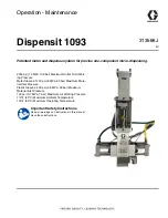 Graco 1093 Operation & Maintenance Manual предпросмотр