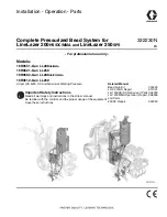 Preview for 1 page of Graco 16R955 Installation, Operation & Parts