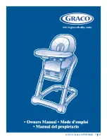 Graco 1751640 - Blossom Highchair Owner'S Manual предпросмотр