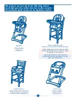 Предварительный просмотр 2 страницы Graco 1751640 - Blossom Highchair Owner'S Manual