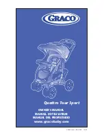 Graco 1752033 - Quattro Tour Sport Travel System Owner'S Manual предпросмотр