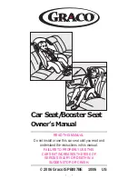 Предварительный просмотр 1 страницы Graco 1753334 - Platinum Cargo Booster Car Seat Owner'S Manual