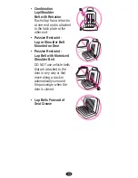 Preview for 13 page of Graco 1753334 - Platinum Cargo Booster Car Seat Owner'S Manual