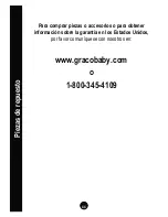 Preview for 124 page of Graco 1756485 - Stylus Travel System Owner'S Manual