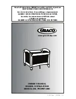 Graco 1757865 - Newborn Napper PnP Owner'S Manual preview