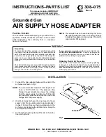 Preview for 1 page of Graco 185-493 Instructions And Parts List