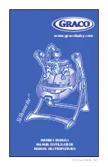 Graco 1C07MIN - Silhouette Infant Swing Owner'S Manual предпросмотр