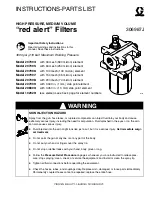 Preview for 1 page of Graco 207994 Instructions-Parts List Manual
