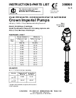 Preview for 1 page of Graco 208995 Instructions And Parts List