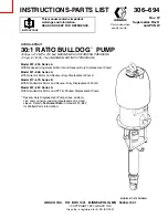 Preview for 1 page of Graco 217-579 Instructions-Parts List Manual