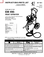 Preview for 1 page of Graco 220-834 Instructions-Parts List Manual