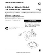 Предварительный просмотр 1 страницы Graco 225728 Instructions-Parts List Manual