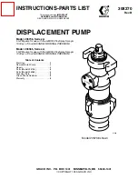 Preview for 1 page of Graco 235706 Instructions-Parts List Manual