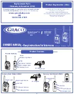 Предварительный просмотр 1 страницы Graco 2M021 - Ultra Clear II Baby Monitor Owner'S Manual