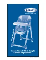 Preview for 1 page of Graco 3J01ZFA - Cozy Dinette Highchair Owner'S Manual