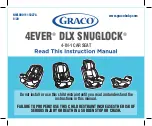 Предварительный просмотр 1 страницы Graco 4EVER DLX SNUGLOCK Instruction Manual