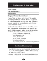 Preview for 3 page of Graco 8E04SPR - No Back Turbo Booster Owner'S Manual