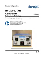 Graco Advanjet Diaphragm-Jet HV-2000 Setup And Operation предпросмотр