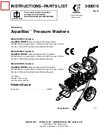 Graco AquaMax 804594 A Series Instructions-Parts List Manual предпросмотр