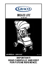 Graco BREAZE LITE Instructions Manual preview