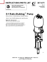 Graco Bulldog 221-104 Instructions-Parts List Manual preview