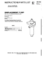 Preview for 1 page of Graco C Series Instructions-Parts List Manual