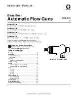 Preview for 1 page of Graco C27130 Instructions-Parts List Manual