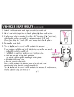 Предварительный просмотр 47 страницы Graco Car Seat Owner'S Manual