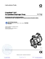 Preview for 1 page of Graco ChemSafe 307 Instructions - Parts Manual