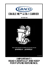 Preview for 1 page of Graco CRADLE ME 4-IN-1 CARRIER Instructions Manual