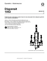 Graco Dispensit 1052 Operation & Maintenance Manual предпросмотр