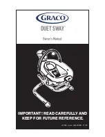 Graco Duet Sway Owner'S Manual preview