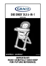 Preview for 1 page of Graco DUO DINER DLX Instructions Manual