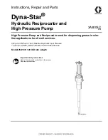 Preview for 1 page of Graco Dyna-Star 25A189 Instructions, Repair And Parts