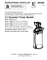 Preview for 1 page of Graco Dynastar 243159 Instructions-Parts List Manual