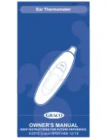 Предварительный просмотр 1 страницы Graco Ear Thermometer Owner'S Manual